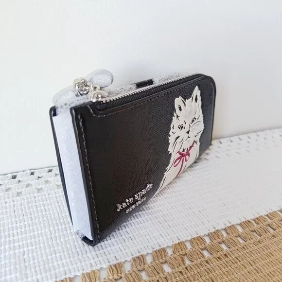 Kate Spade Whiskers Small Slim Bifold Wallet KI713 - Picture 4 of 11